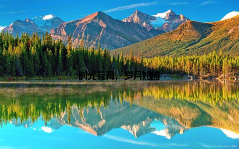 时光荏苒, 岁月如梭