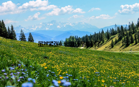 虽然紧张, 但我还是顺利了