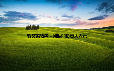 牧文畜牧兽医团队的负责人表示