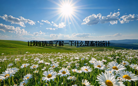 让我们先来了解一下什么是畜牧统计