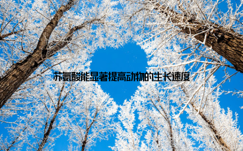 苏氨酸能显著提高动物的生长速度