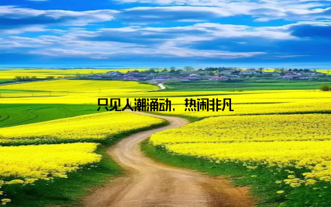 只见人潮涌动, 热闹非凡