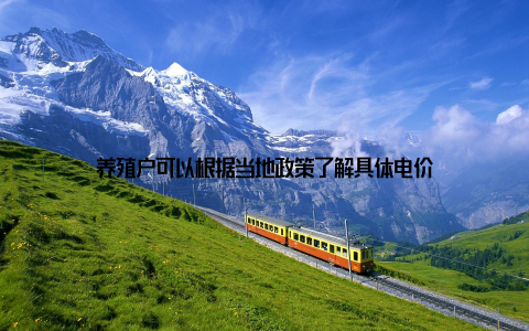 养殖户可以根据当地政策了解具体电价