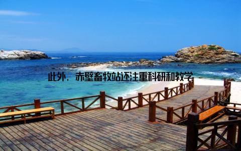 此外, 赤壁畜牧站还注重科研和教学