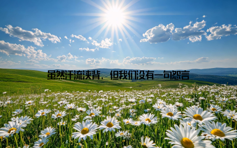 虽然汗流浃背, 但我们没有一句怨言