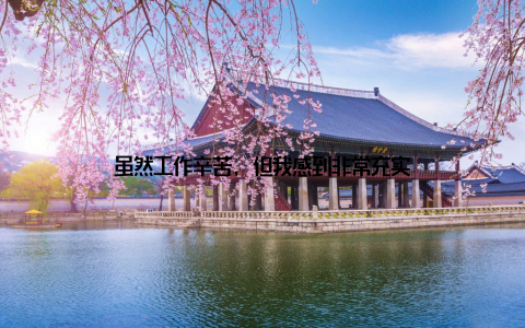 虽然工作辛苦, 但我感到非常充实