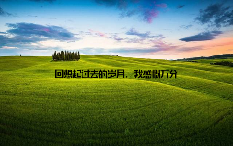 回想起过去的岁月, 我感慨万分
