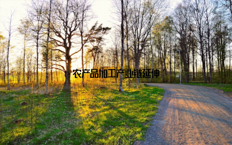 农产品加工产业链延伸