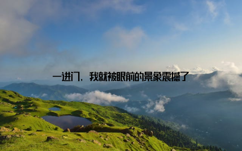 一进门, 我就被眼前的景象震撼了